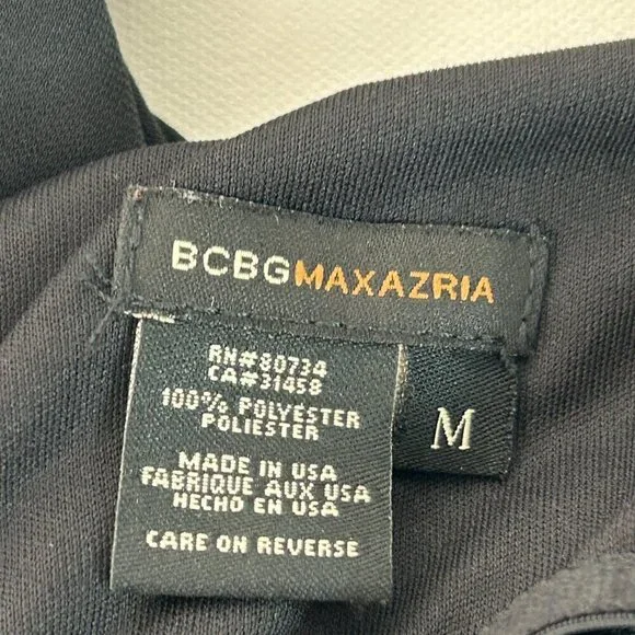 BCBGMAXAZRIA Black Dress |  Size M | Vintage | Made in USA Y2K - Picture 10 of 11